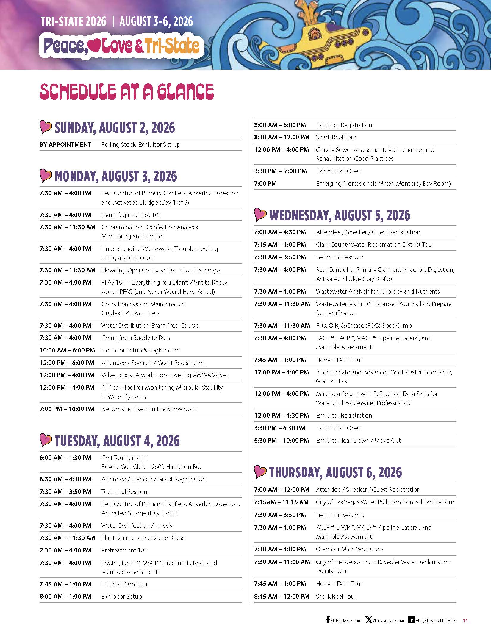 2026 TSS Schedule At A Glance Apri24